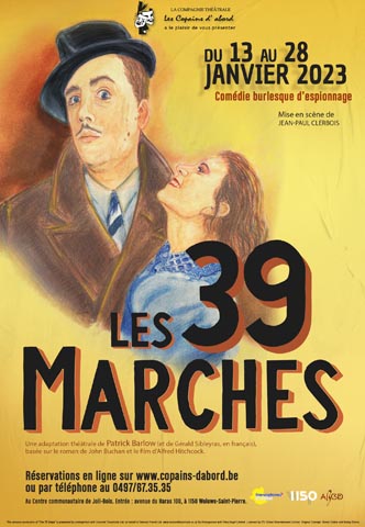 Affiche Les 39 marches